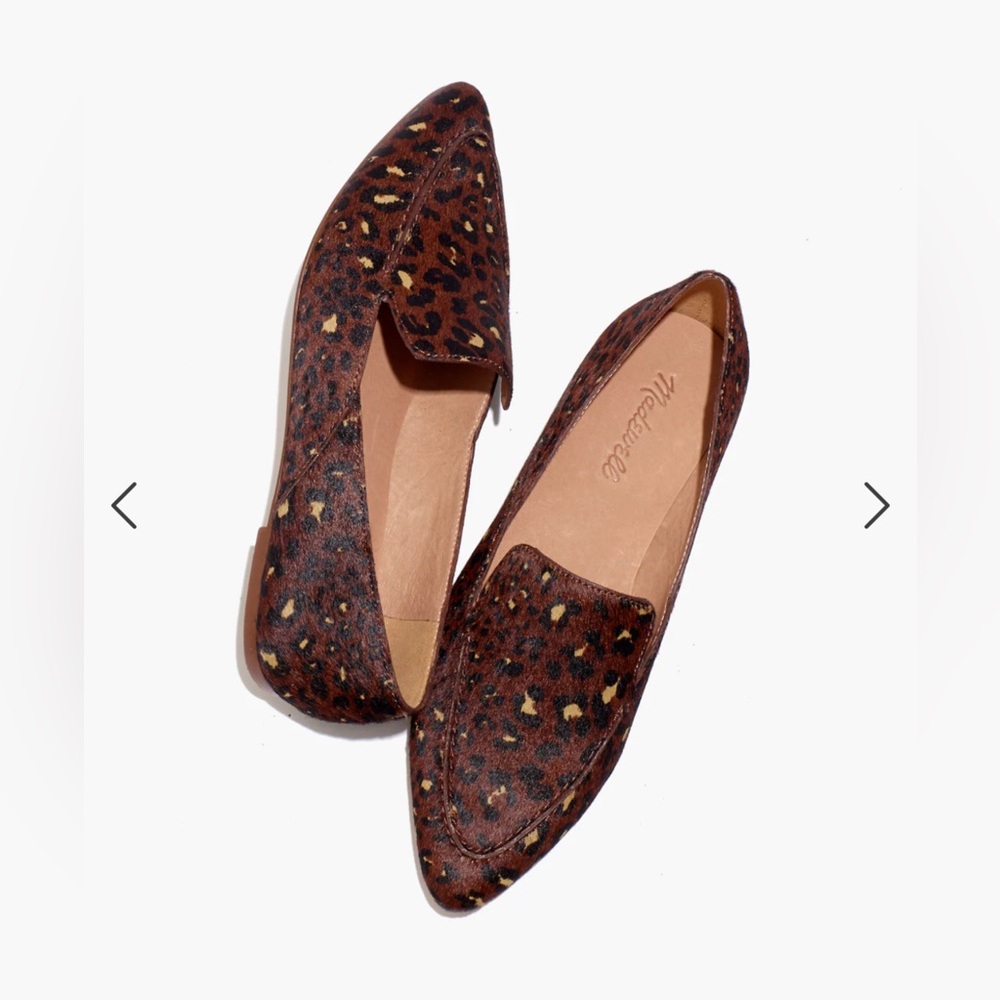 MADEWELL Frances Skimmer Leopard Loafers size 7